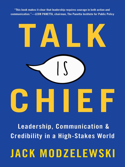 Title details for Talk Is Chief by Jack Modzelewski - Available